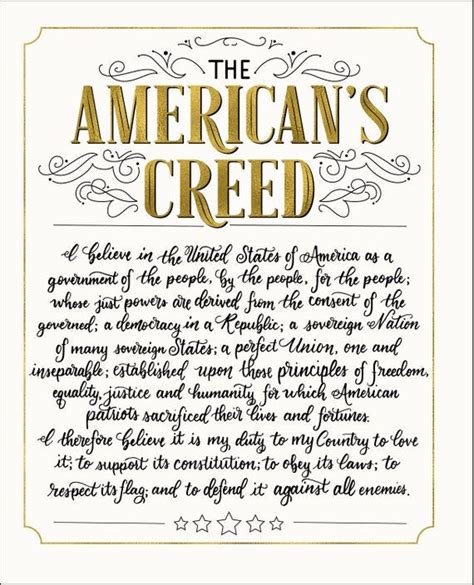 what is the american's creed.